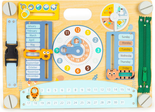 Ecotoys Sensory Manipulation Board Educational Game Knowledge made of Wood