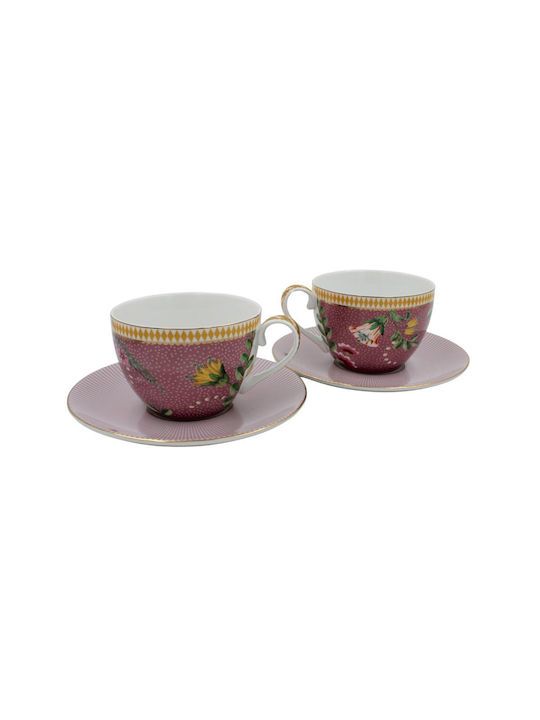 PiP Studio La Majorelle Set of Cups Tea Porcelain Multicolored 280ml 2pcs