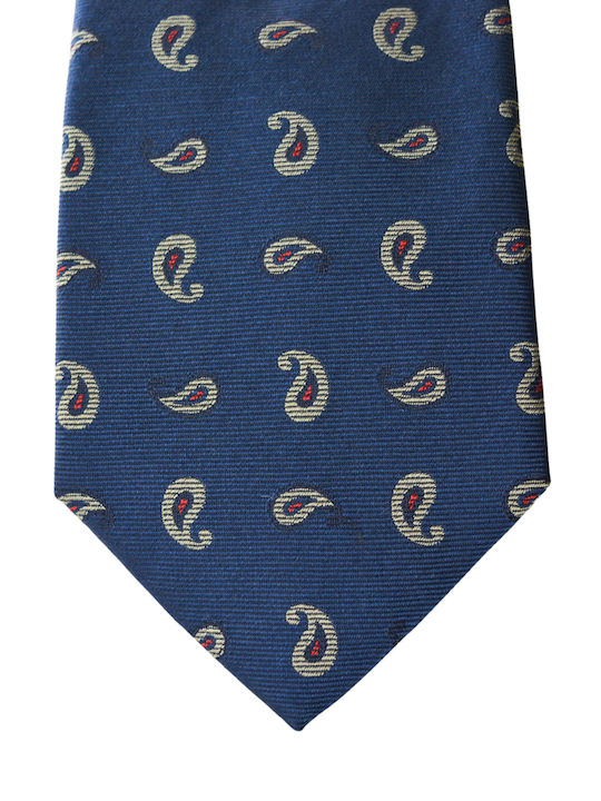 Octopus Men's Tie Silk Printed in Blue Color