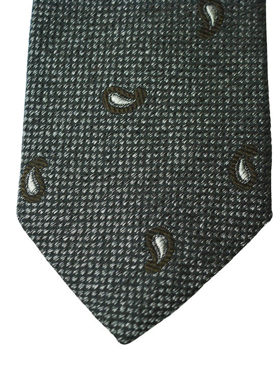 Octopus Men's Tie Silk Printed in Gray Color