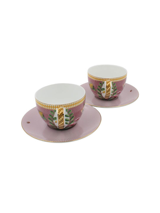 PiP Studio La Majorelle Set of Cups Tea Porcelain Multicolored 280ml 2pcs