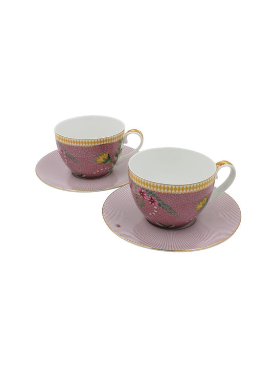 PiP Studio La Majorelle Set of Cups Tea Porcelain Multicolored 280ml 2pcs