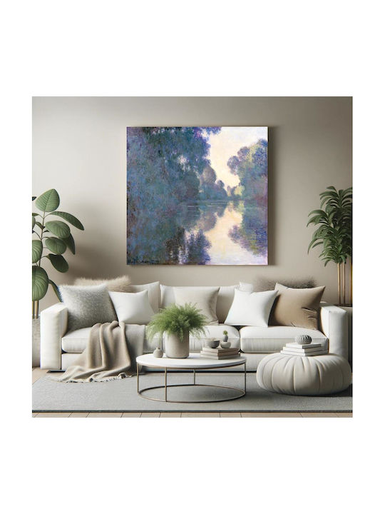 Morning On Seine Near Giverny 1897 Painting on Canvas 80x80cm