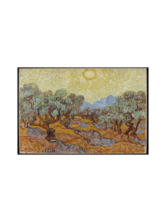 Olive Painting Copy of Van Gogh on Canvas 150x100cm