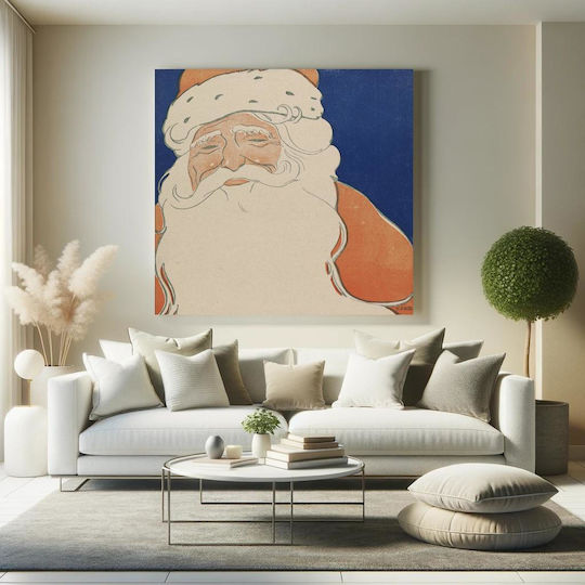Santa Claus Illustration 1901 Tablou pe Pânză 110x110cm