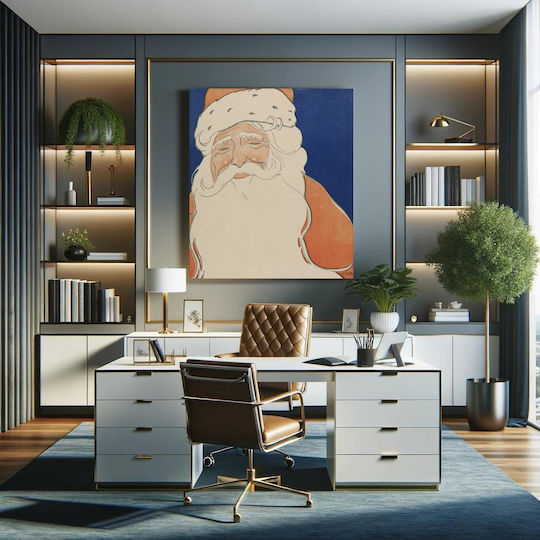 Santa Claus Illustration 1901 Tablou pe Pânză 110x110cm