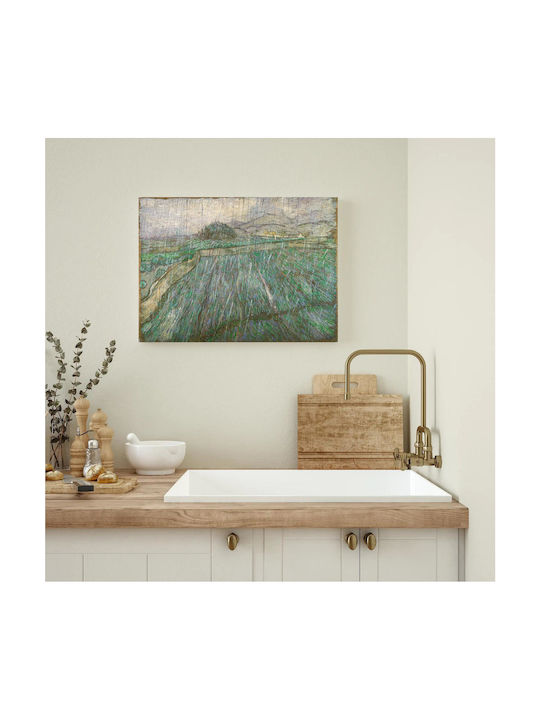 Vincent Willem Van Gogh, Dutch - Rain Painting Copy of Van Gogh on Canvas 50x40cm