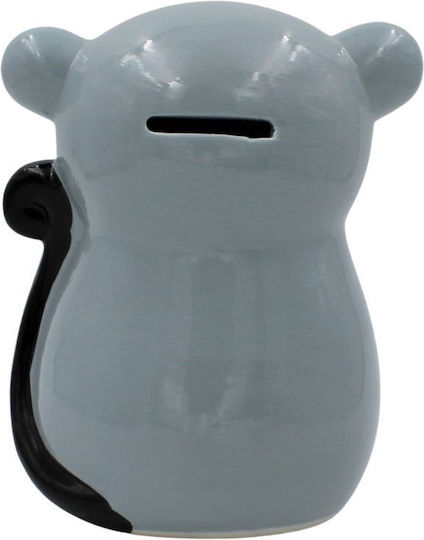 Koopman Lemur Children's Money Box Ceramic Gray 13x11x16.5cm