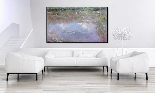 Claude Monet's The Water Lily Pond (clouds) (1903) Картина Платнен 100x70см