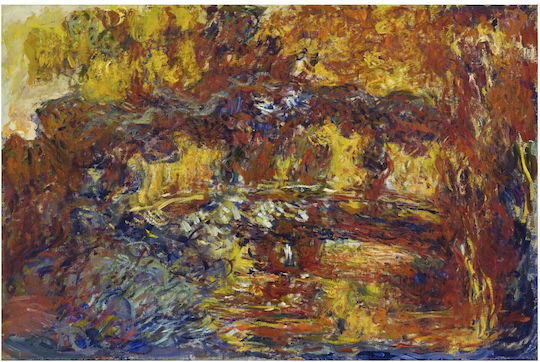 Claude Monet's The Japanese Footbridge (ca. 1920–1922) Painting on Canvas 100x70cm