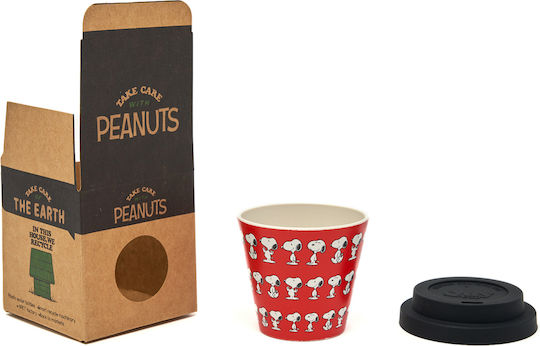 QuyCup Snoopy Κούπα Πλαστική Πολύχρωμη 90ml