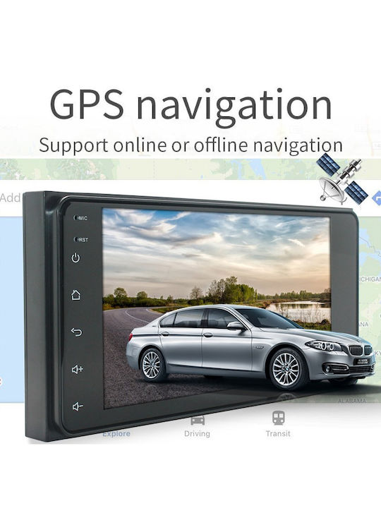 Автомобилна Аудио Система (Блутут/USB/WiFi/GPS/Apple-Carplay/Android-Auto) с Тъчскрийн 7"