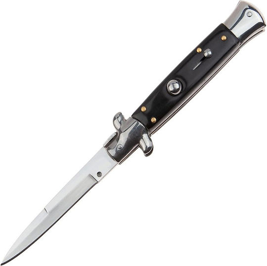Sicilian Helper Taschenmesser Automatisch Schwarz in Hülle