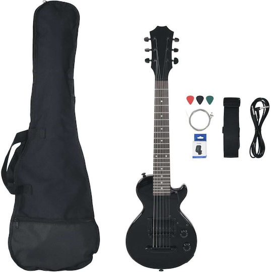 vidaXL Electric Guitar Black with Case