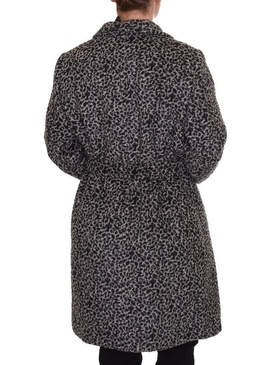 Estetica Frauen Leopard Schwarz Jacke