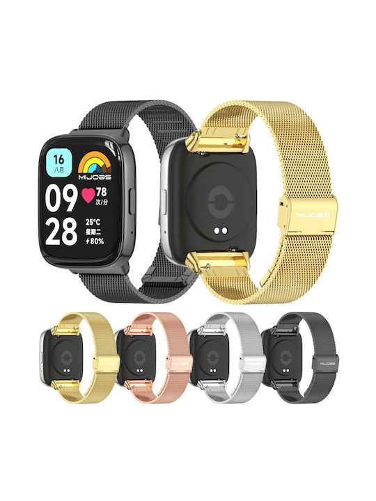Mijobs Milan Armband Rostfreier Stahl Gold (Redmi Watch 3)