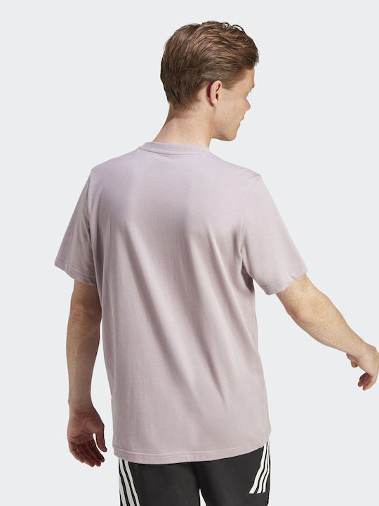 Adidas Men's Short Sleeve Blouse Purple