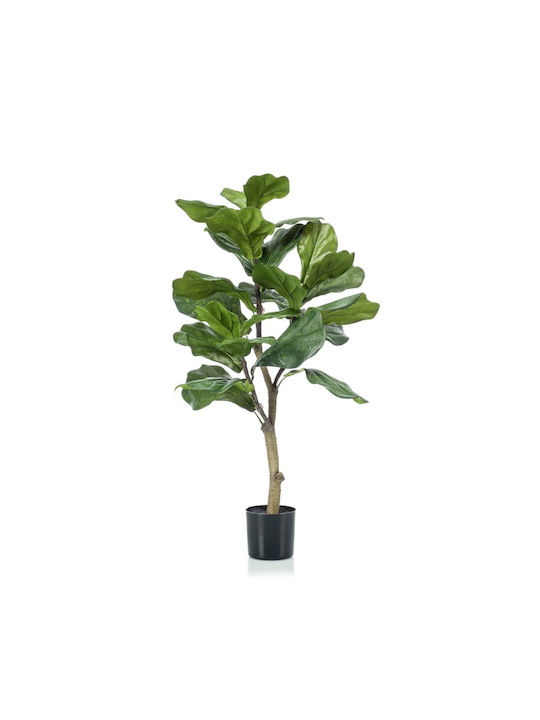 Emerald Artificial Plant in Pot Ficus Lyrata Green 90cm 1pcs