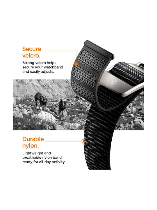 Spigen DuraPro Flex Ultra Λουράκι Σιλικόνης Μαύρο (Apple Watch Series 42/44/45/49mm (Apple))