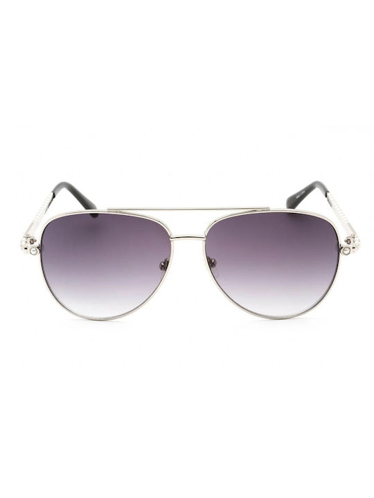 Guess Sunglasses with Silver Metal Frame and Gray Gradient Lens GF0356 10B