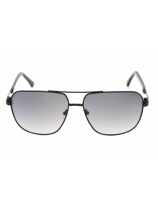 Guess Men's Sunglasses with Black Metal Frame and Gray Gradient Lens GF0245 01B