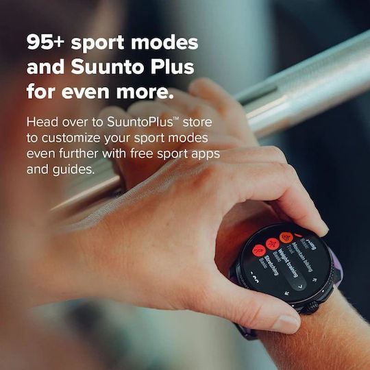 Suunto Race Titanium 49mm Waterproof Smartwatch with SIM and Heart Rate Monitor (Amethyst)