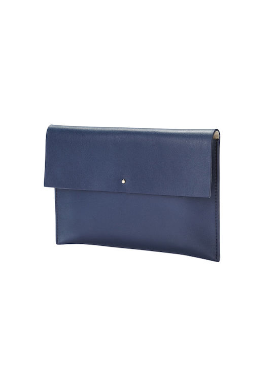 Alesya Orlóva Leather Women's Envelope Navy Blue