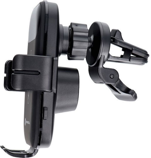 Forcell Car Mobile Mount with Adjustable Hooks and Wireless Charging Black