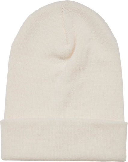 Beanie Unisex Σκούφος Πλεκτός σε Μπεζ χρώμα
