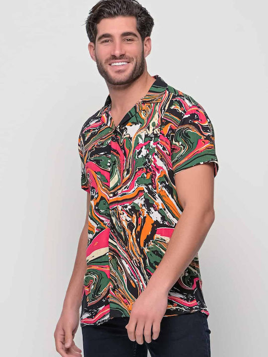 Camp Costa Men's Shirt Short Sleeve Floral Multicolour