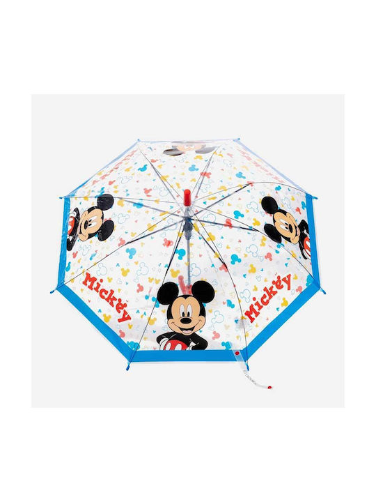 Disney Παιδική Ομπρέλα Μπαστούνι Διάφανη με Διάμετρο 74εκ.