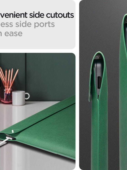 Spigen Pouch Чанта Калъф за лаптоп 13" в Зелен цвят
