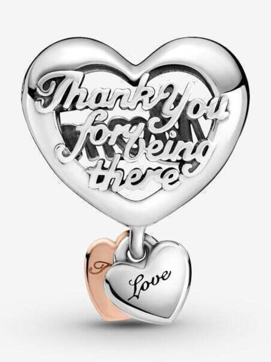 Pandora Thank You Mum Charm Inimă Din Argint