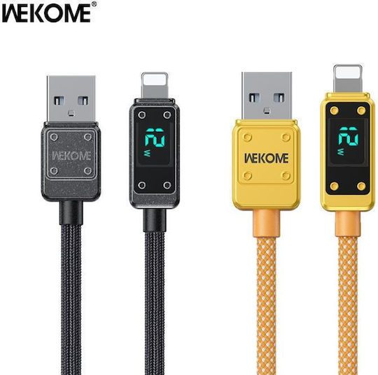WK Wdc-06 USB-A zu Lightning Kabel 12W Gold 1m