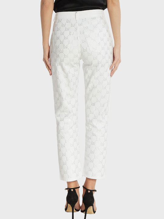 Liu Jo Women's Jean Trousers in Straight Line White