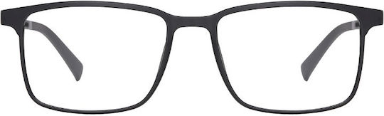 Sunoptic Ανδρικός Κοκκάλινος Σκελετός με Clip On Μαύρος TRC-191