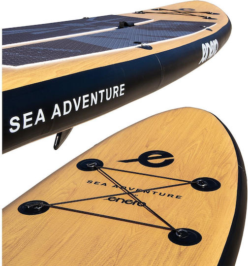 Enero Neptun Wooden Gonflabilă Placă SUP cu Lungime 3.2m Maro