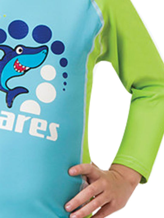 Mares Kinder Badeanzug Langarmshirt Blue