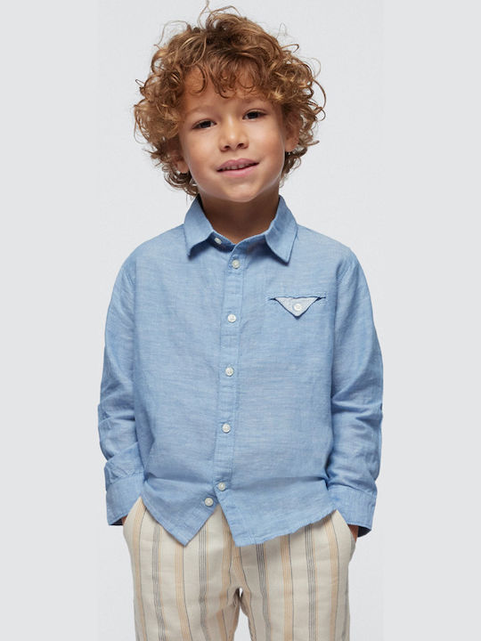 Kids Shirt Long Sleeve Linen Thalassie