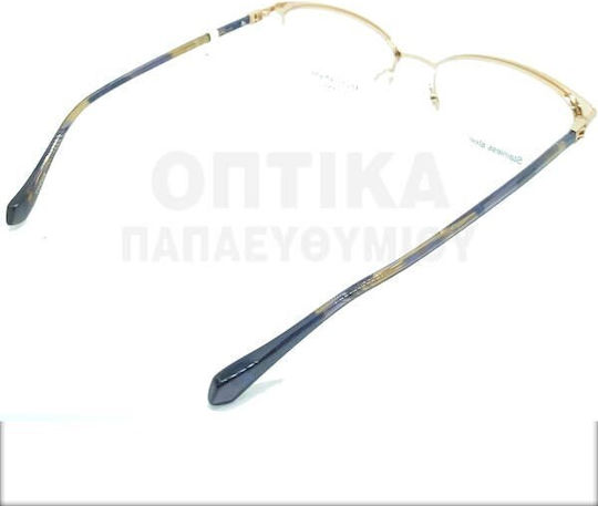 Ana Hickmann Дамски Металик Рамки За Очилa Златист AH1445 09A