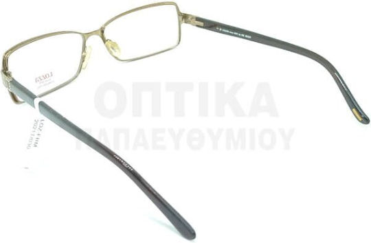 Lozza Metal Eyeglass Frame Silver VL2021S R80S