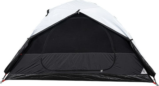 vidaXL Καλοκαιρινή Σκηνή Camping Igloo Λευκή με Διπλό Πανί για 2 Άτομα 224x248x113εκ.