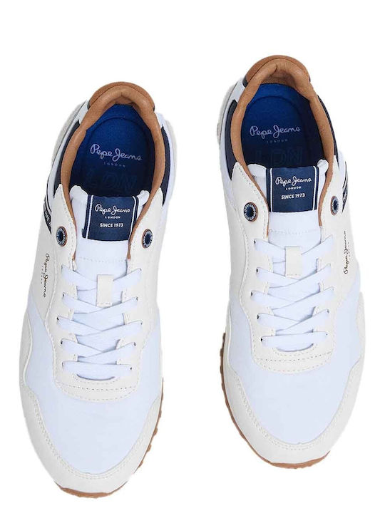London Court Ανδρικά Sneakers Ασπρο