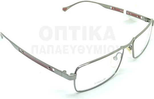 Zegna Bărbați Metalic Rame Ochelari Argintiu EZ3549 549