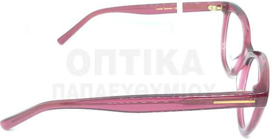 Lussile Γυναικείος Κοκκάλινος Σκελετός Γυαλιών Cat Eye Ροζ LS32343 LN05