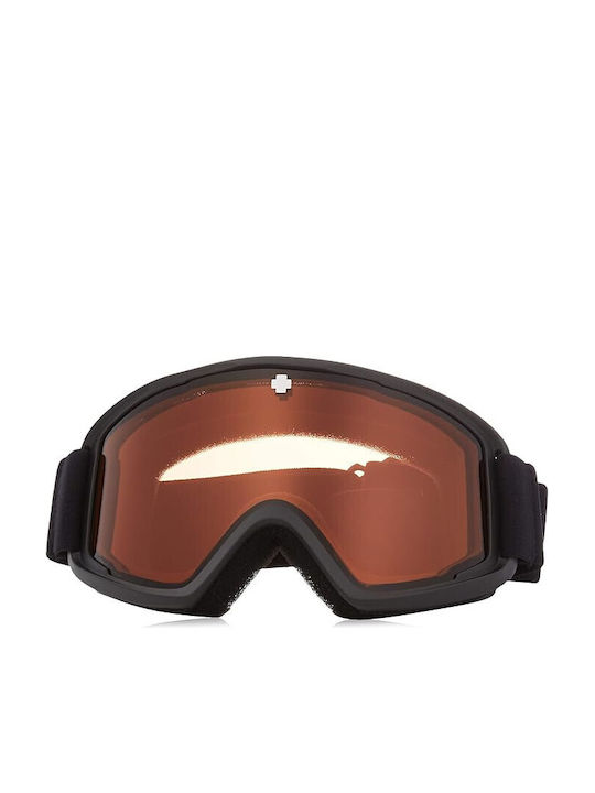 Spy Crusher Ski & Snowboard Goggles Kids Black with Lens in Brown Color