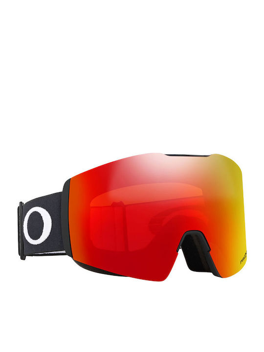 Oakley Fall Line Ski & Snowboard Goggles Kids Black with Lens in Red Color