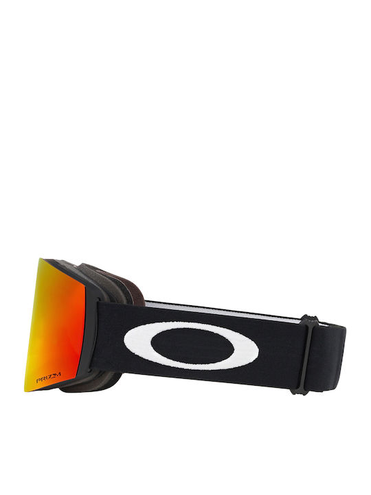 Oakley Fall Line Ski & Snowboard Goggles Kids Black with Lens in Red Color