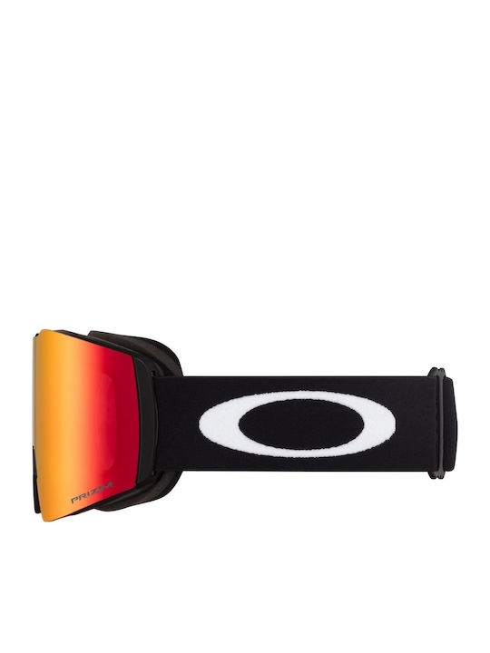 Oakley Fall Line Ski & Snowboard Goggles Kids Black with Lens in Red Color