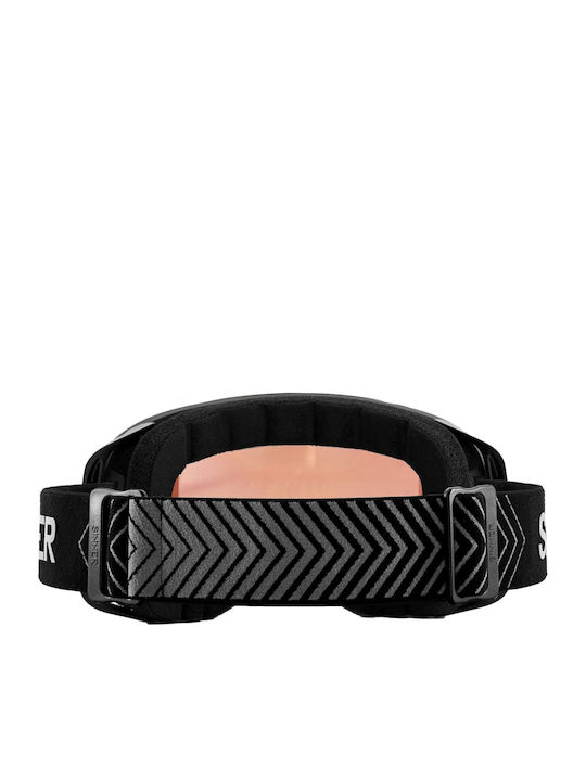 Sinner Olympia Ski & Snowboard Goggles Kids Black with Lens in Black Color